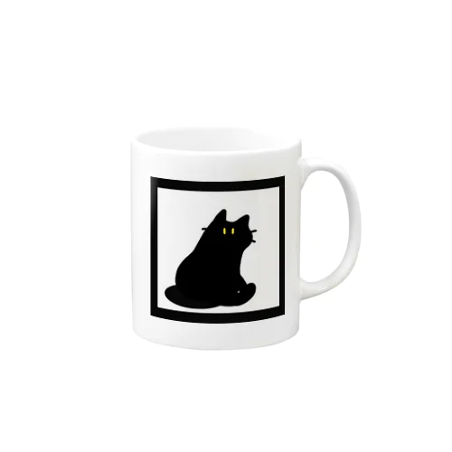 Mikaeri cat (ku-ro) Mug