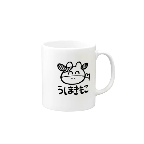 牛牧もこサイングッズ（黒） Mug