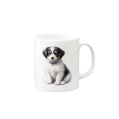 愛らしい子犬 Mug