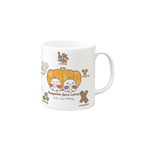 パンプキンスパイスラテを飲みたいひよこ Mug