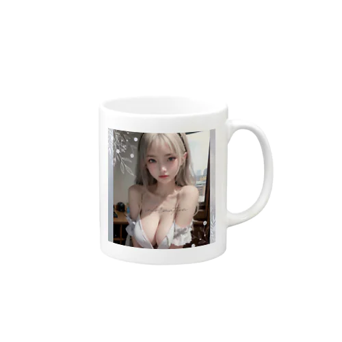 美女 図鑑（むにゅっ） Mug