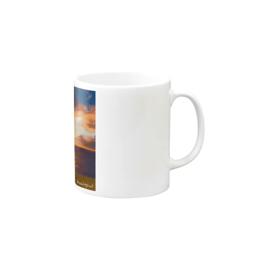 黄昏時の海 Mug