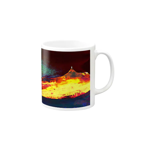 火口の夜 Mug