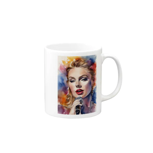 AI「Taylor Swift」水彩 Mug