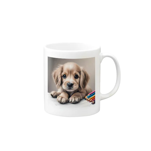 つぶらな瞳の可愛い子犬② Mug