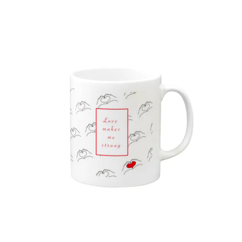 love makes me strong Mug