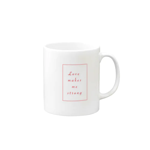 love makes me strong Mug