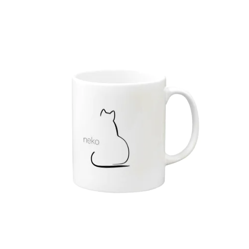 猫の背中 Mug