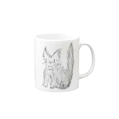 怒ってる猫 Mug