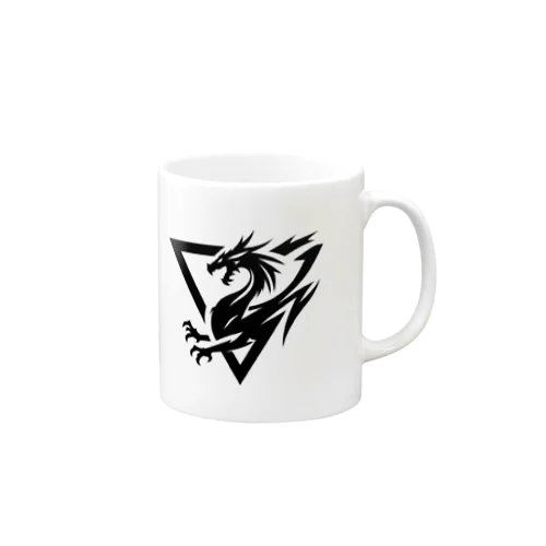 襲うドラゴン　ロゴ Mug