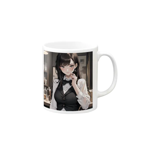 一流の女性バーテンダー Mug