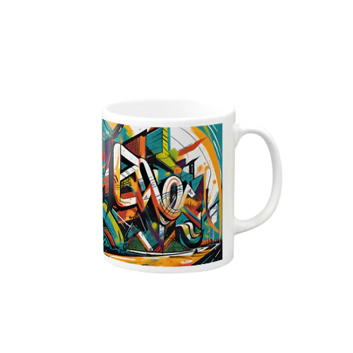 ストリートアート Mug