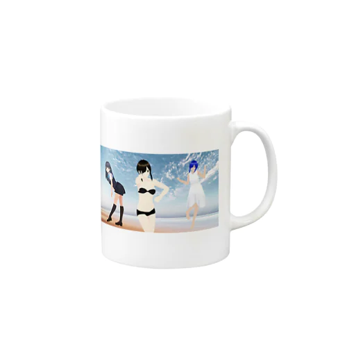 三人娘のグッズ Mug