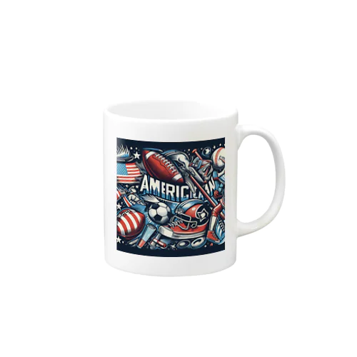  "アメリカンスポーツの輝き" Mug
