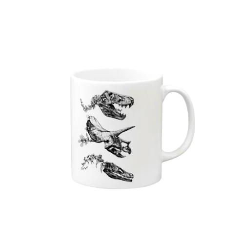 ティラノサウルス トリケラトプス ヴェロキラプトル Mug