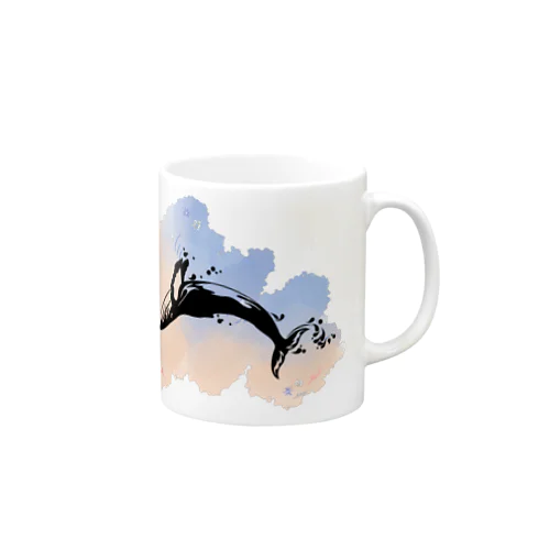 クジラ宙返り Mug