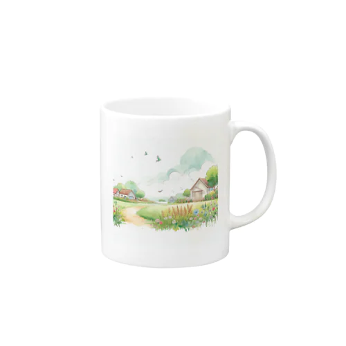 畑のカラーイラスト Mug