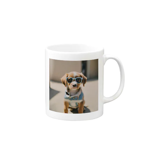 かっこつけの子犬のグッズ Mug