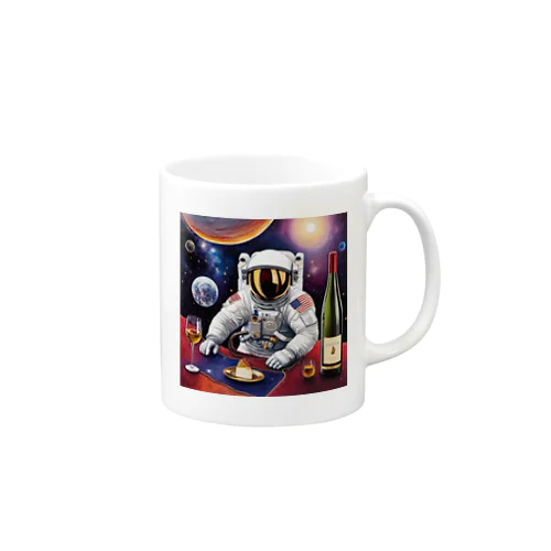 宇宙空間に合うワイン Mug