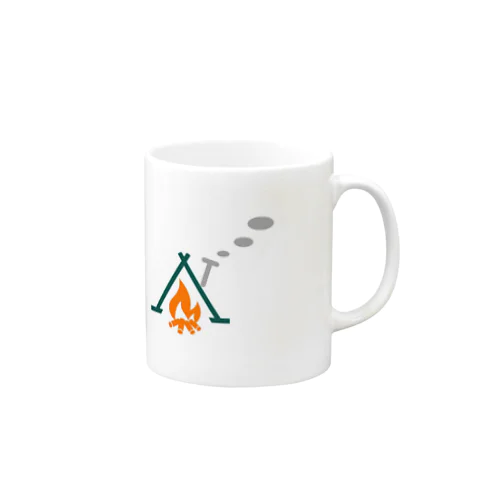 キャンプと焚き火好きの会2023アイテムです Mug