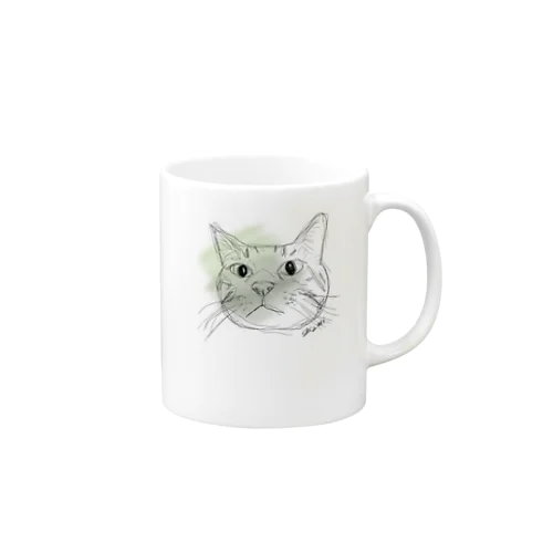 ゆる絵保護猫しじみ Mug