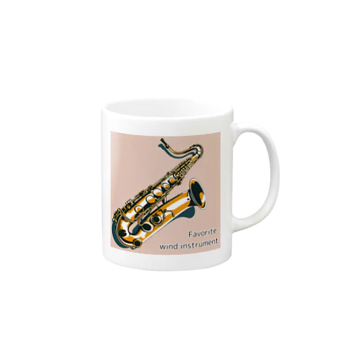 Favorite  wind instrument ～Tenor Sax～ マグカップ