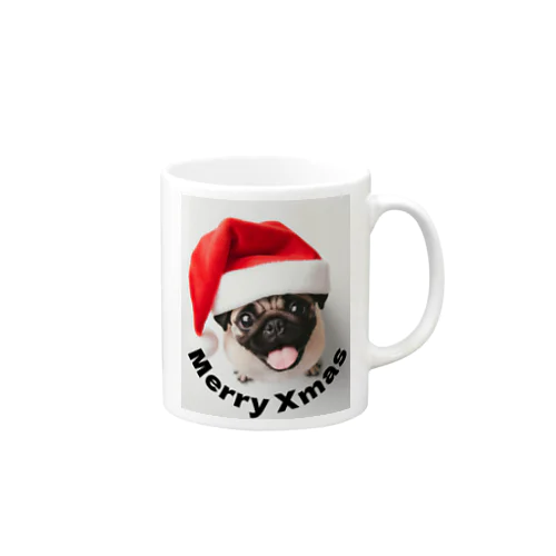 Xmas Pug マグカップ