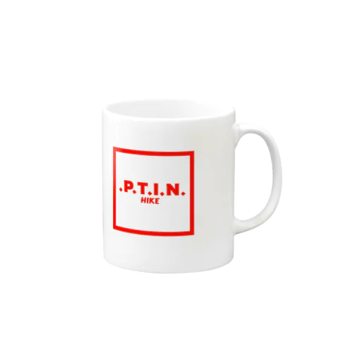 .P.T.I.N. HIKE - ACCESSORY  "SQUARE RED LOGO"  Mug