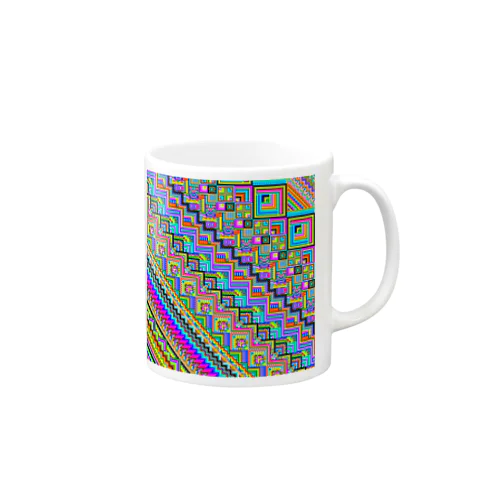 鱗状ピクセルアート Mug