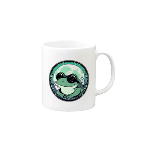 蛙と月「frog and moon」 Mug