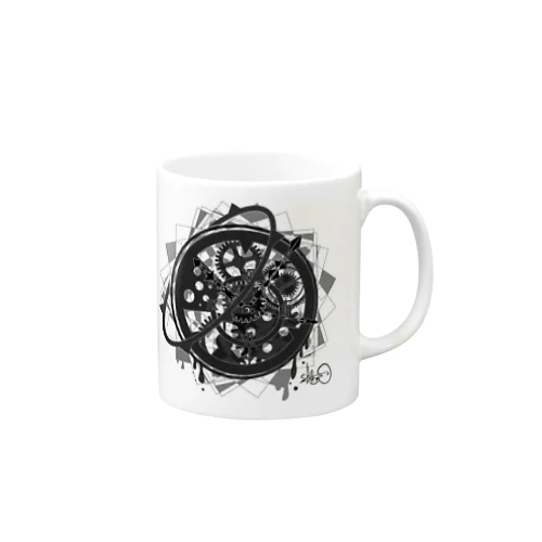 mono clock Mug