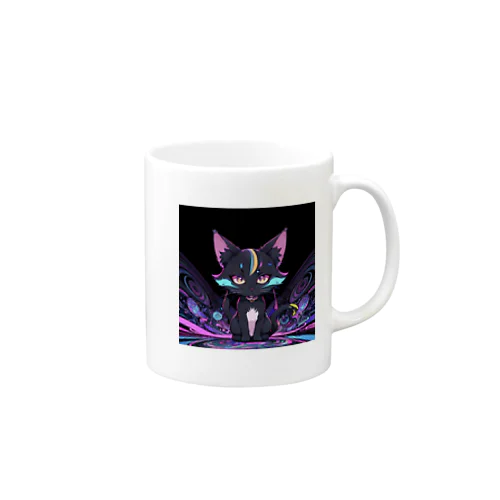 サイケデリックネコ Mug