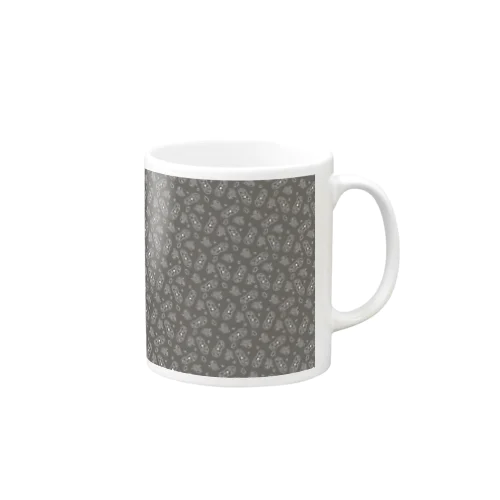 微生物パターン灰_アイテムいろいろ Mug