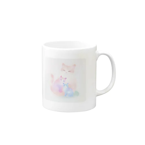 幸せ親子猫 Mug