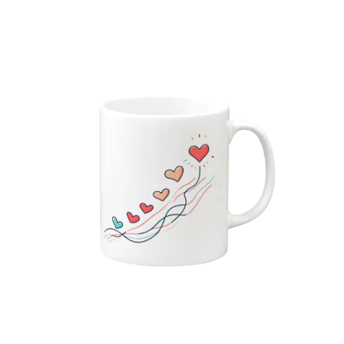 軽やかに舞うハート🩷 Mug