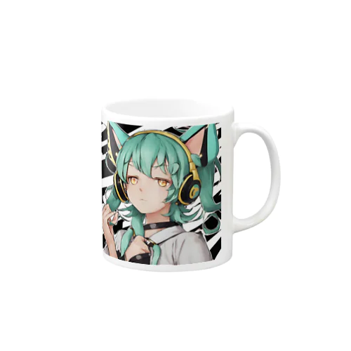 VOCALOID風 猫耳ちゃん Mug