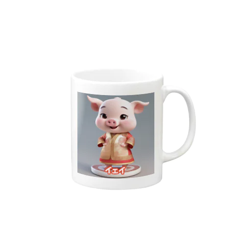 子豚のブータン Mug