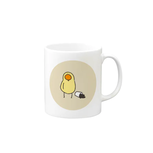 コーヒーを落とすトリ(円形ver.) Mug