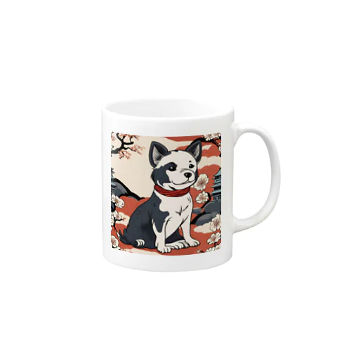 絵巻の犬小町 Mug