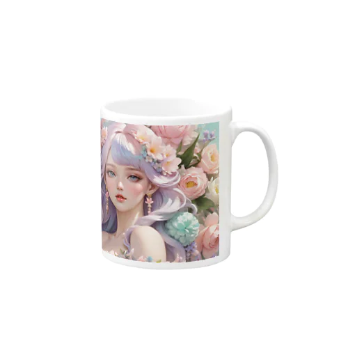 春と花の女神フローラ Mug