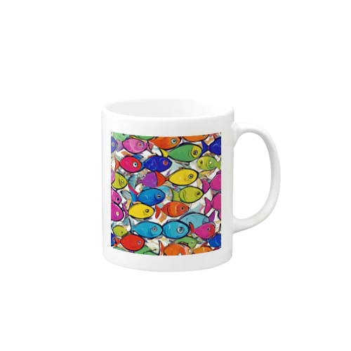 colorful "sakana" Mug