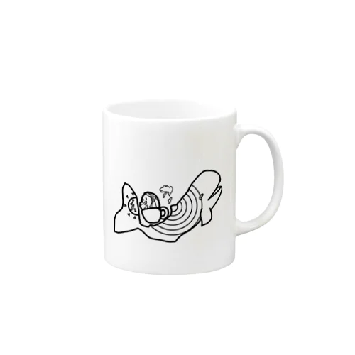 ハクジラとキクミーさん Mug