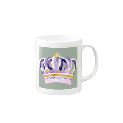 水彩画風王冠アート Mug