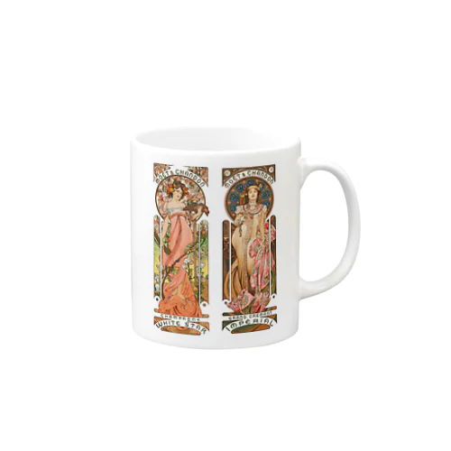 モエ・エ・シャンドン by Alfons Mucha Mug