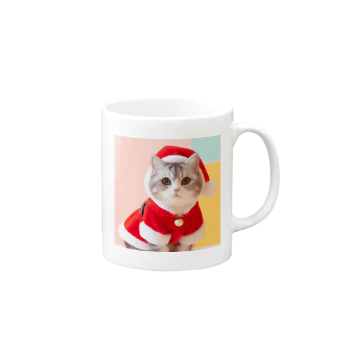 サンタの猫ちゃん（コスプレシリーズ01） Mug
