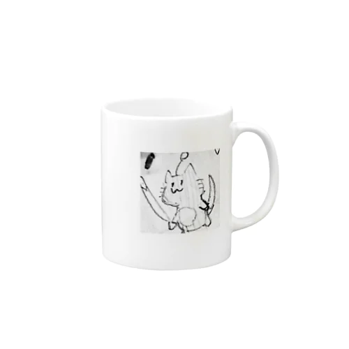 宇宙猫 シャーペン風 Mug