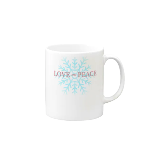 雪の結晶 Mug