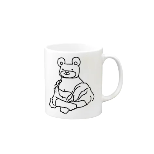 名画くま(モナリザ) Mug