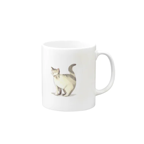 振り向き猫さん Mug