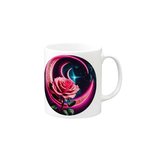 RetrowaveFlower-薔薇- Mug